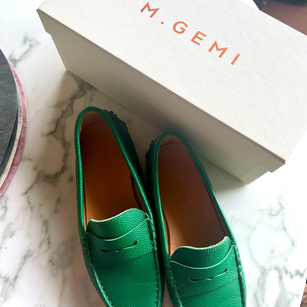M.Gemi “The Pastoso” jewel green loafers